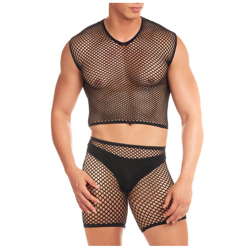 René Rofé Men Ensemble Net Bula 3 Pièces Noir